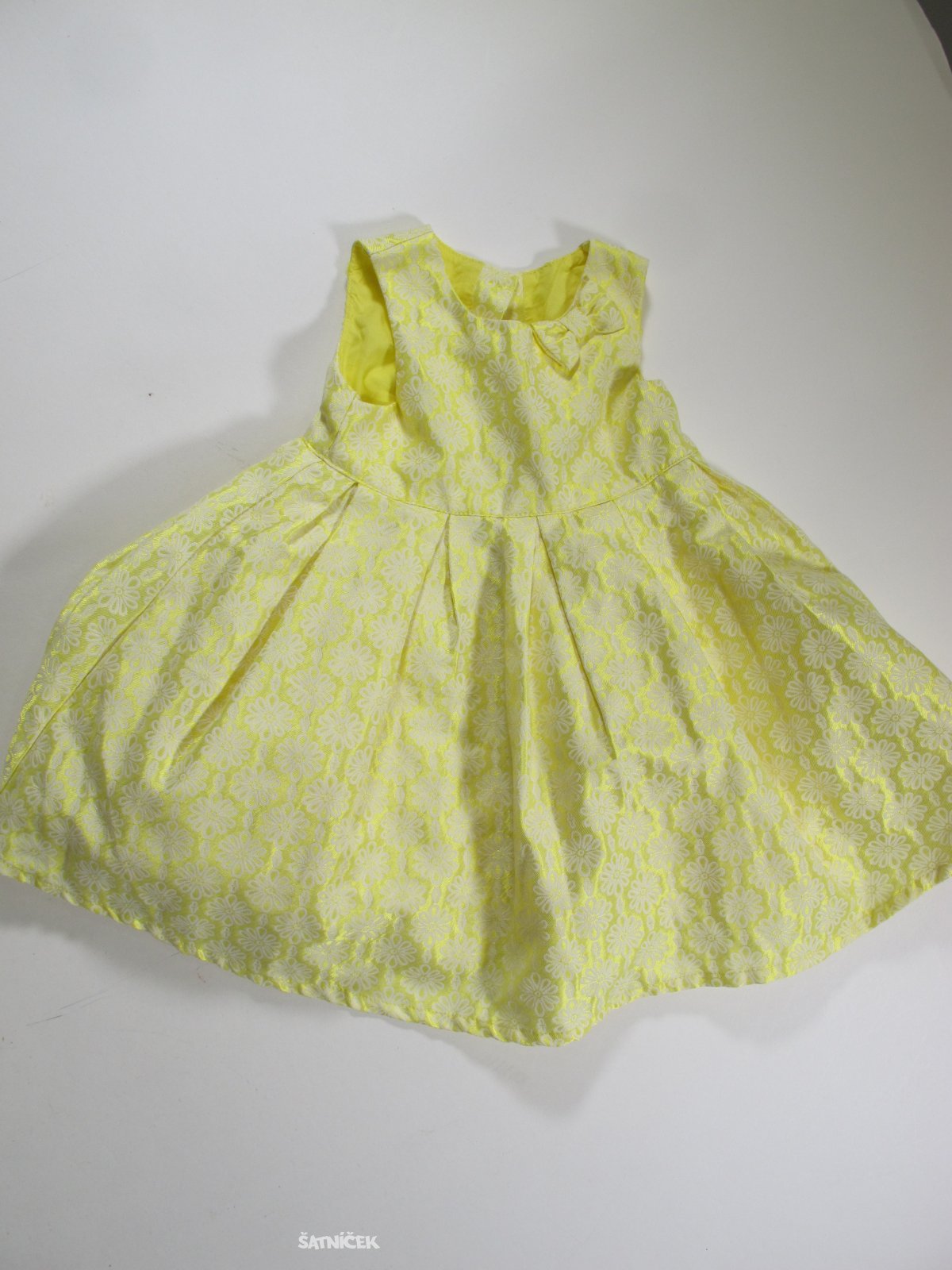 Šaty pro holky žluto bílé secondhand