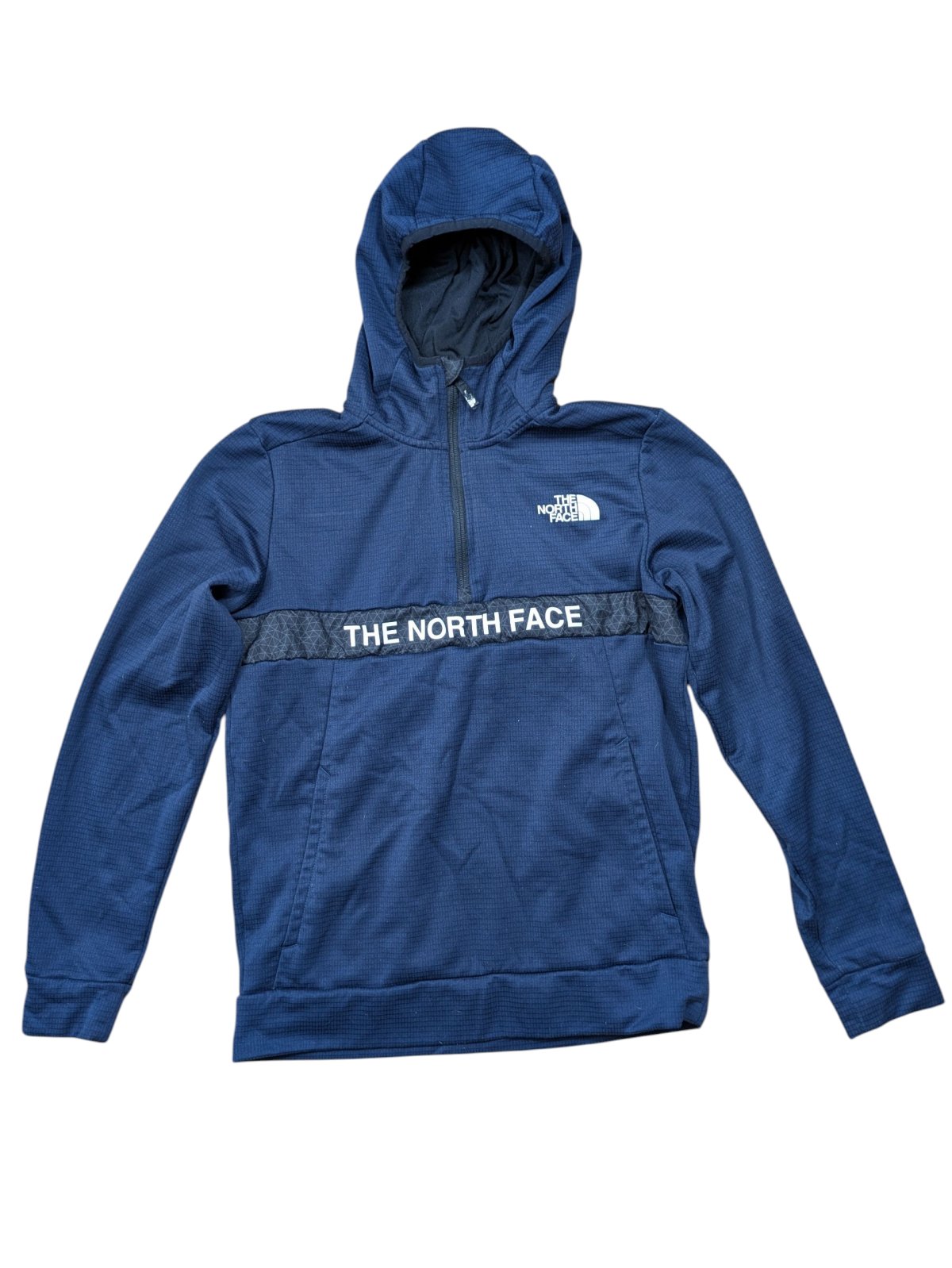 Modro černá sportovní mikina pro kluky secondhand The North Face