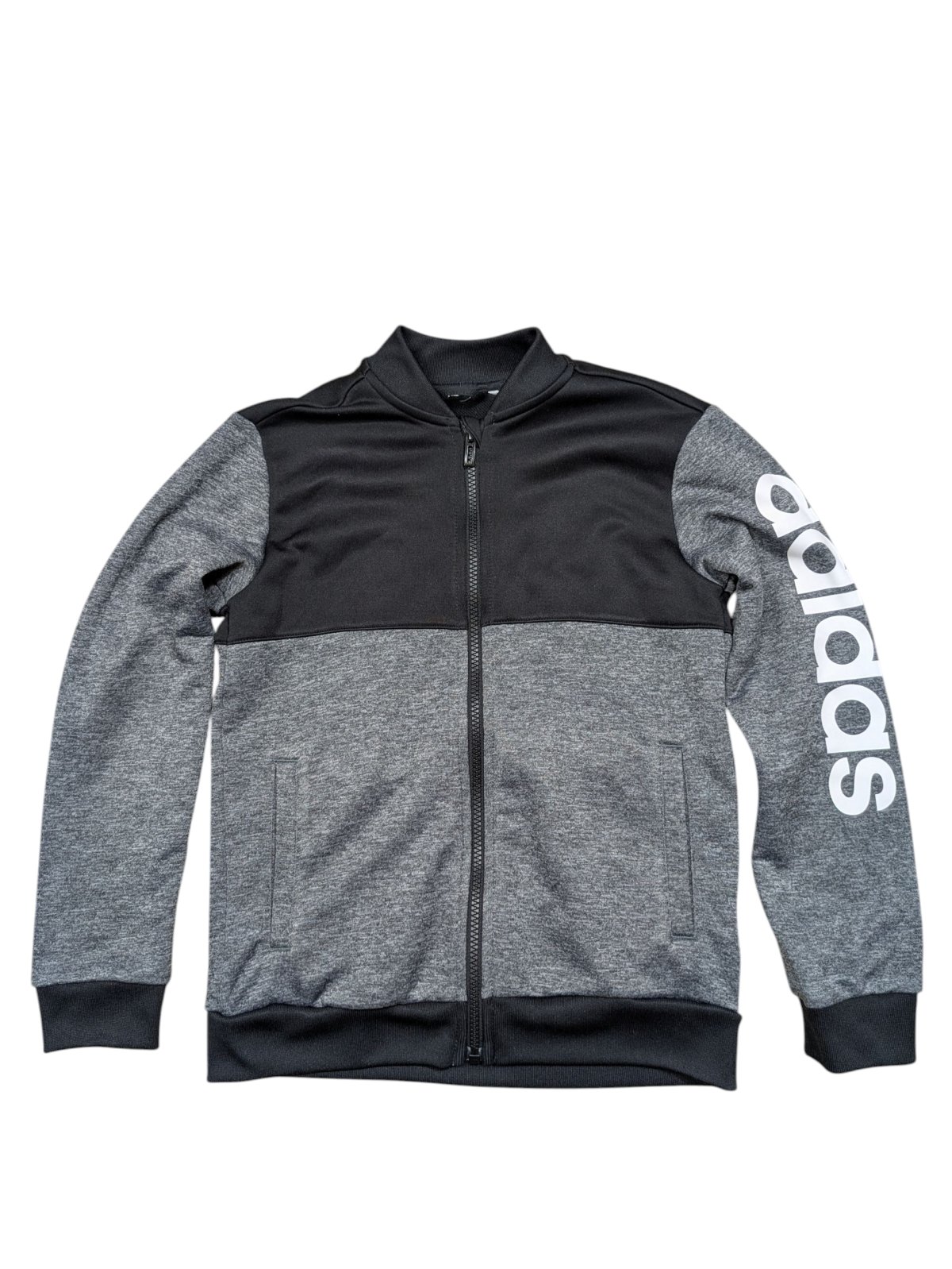 Šedo černá mikina pro kluky secondhand Adidas