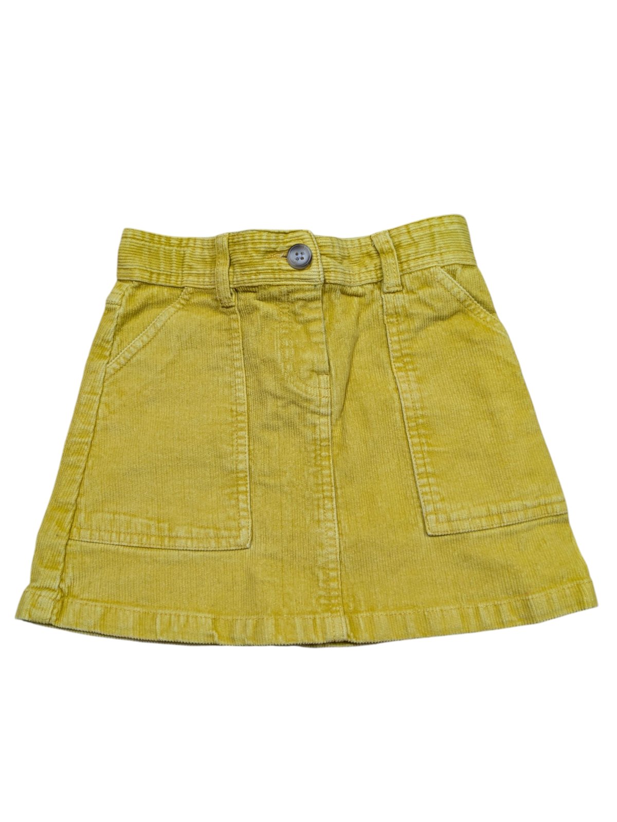 Žlutá manšestrová sukně pro holky John Lewis