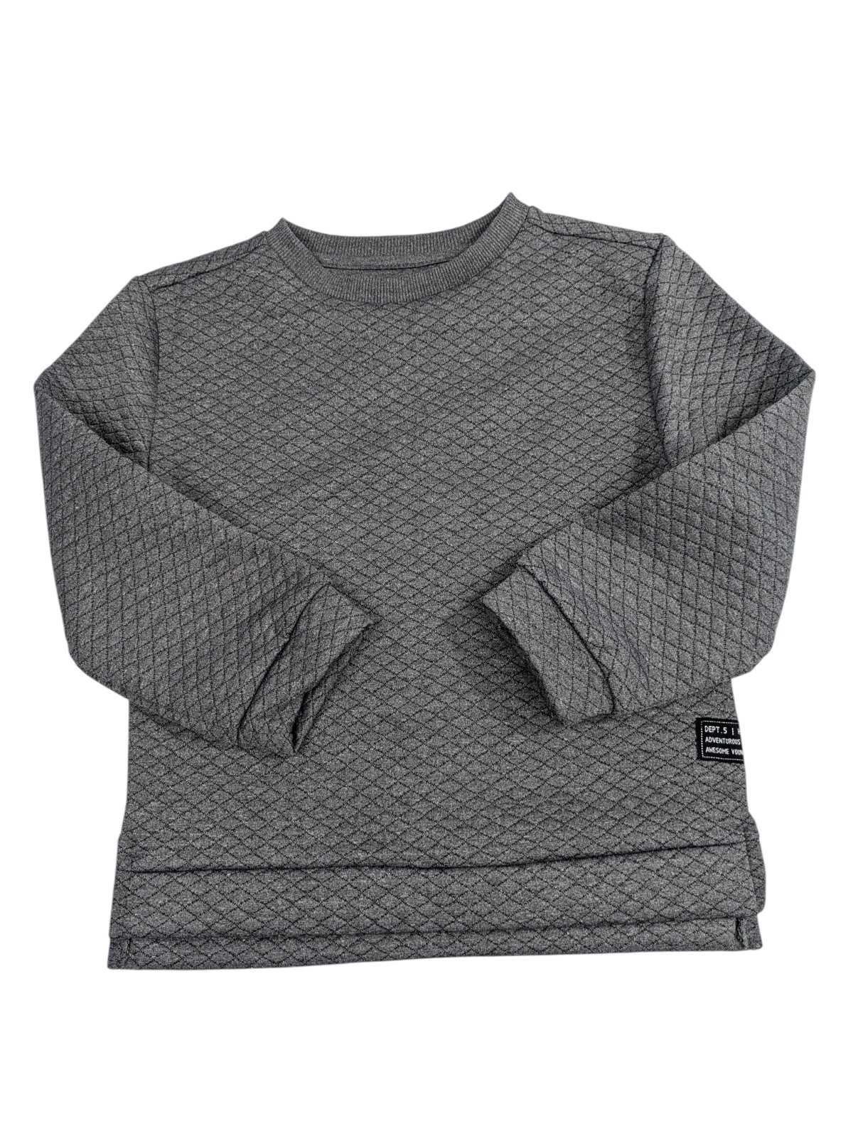 Šedá vzorovaná mikina pro kluky secondhand