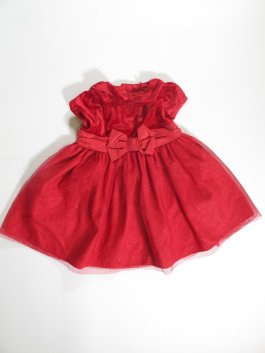 Šaty pro holky sametové  červené secondhand
