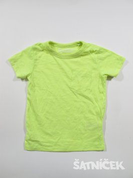 Neonové triko s kapsičkou secondhand