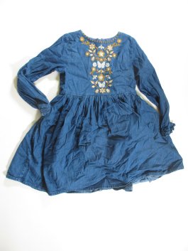 Modré šaty dl rukáv pro holky secondhand