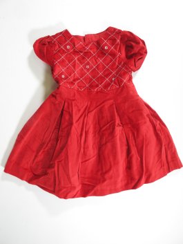 Šaty pro holky červené sametové   secondhand