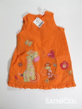 Šaty pro holky oranžové outlet 