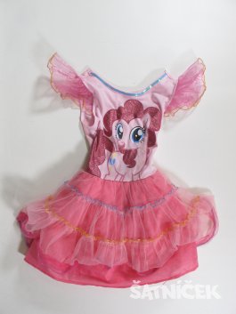 Šaty na karneval pony růžové secondhand