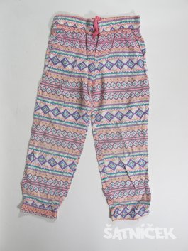 Letní kalhoty pro holky se vzorem secondhand