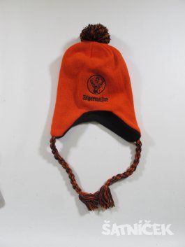 Zimní čepice pro kluky oranžová secondhand