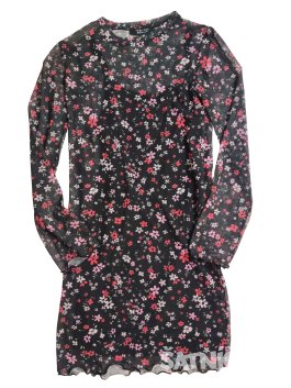 Černé průsvitné šaty s podšitím secondhand New Look