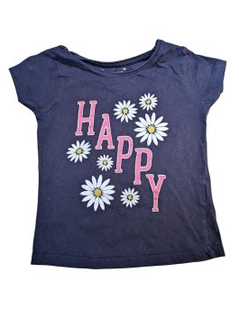Tmavě modré triko HAPPY pro holky secondhand Primark