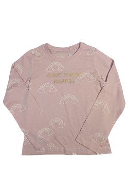 Růžové triko se zlatým nápisem pro holky outlet Primark