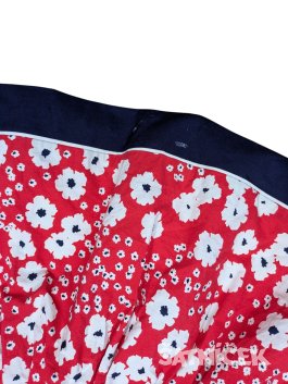 Červené šaty kytkované pro holky secondhand mothercare