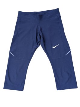 Tmavě modré sportovní elastické třičtvrťáky pro holky secondhand Nike