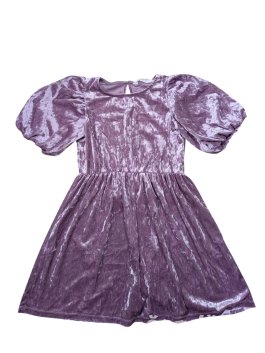 Semišové šaty fialové pro holky secondhand H&M