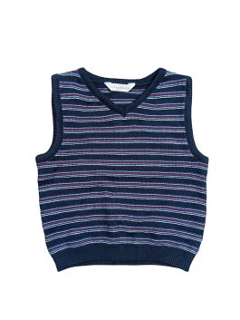 Pruhovaný svetr s krátkým rukávem pro kluky secondhand M&Co