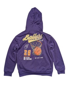 Fialová mikina basketbalová pro kluky secondhand Shein