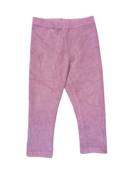Růžové elastické kalhoty žebrované pro holky secondhand Matalan