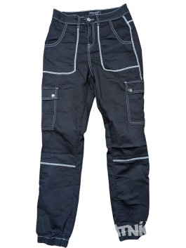 Černé kalhoty ve stylu džín pro holky secondhand Select
