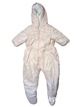 Světle růžová zimní kombinéza pro holky secondhand Carrement Beav