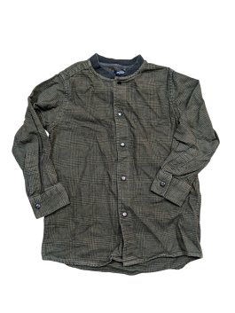 Tmavě zelená vzorovaná košile pro kluky secondhand Next